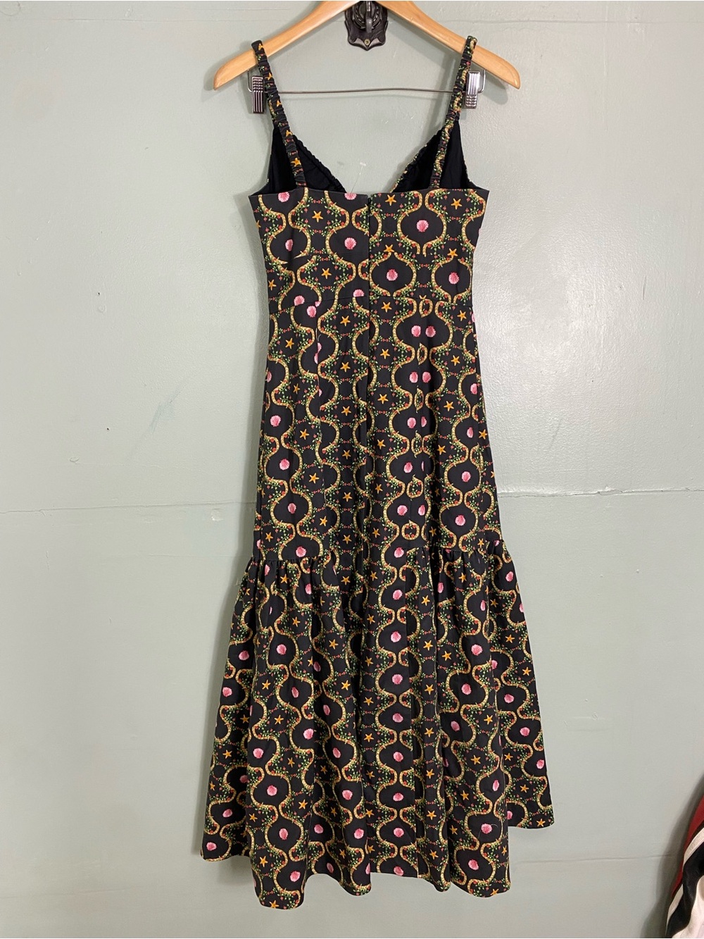 Hill House The Lillie Dress Floral Sea Shell Midi Dress Sundress Medium - Picture 5 of 7